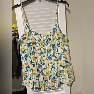Old Navy Floral Camisole in Blue, Yellow, and Green